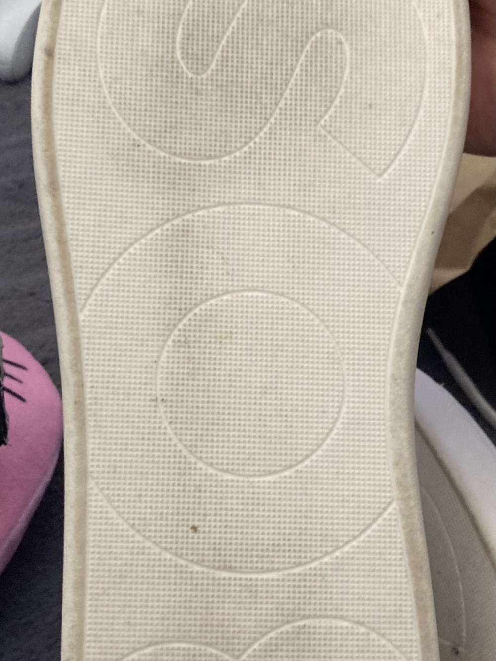 Hugo Boss White Leather High-Top Sneakers with Black and Tan Accents - Picture 7 of 8